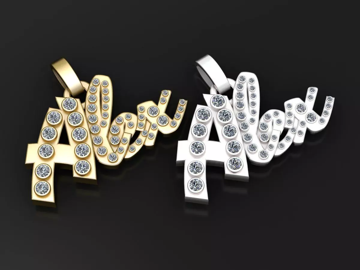 custom pendant 3D print model