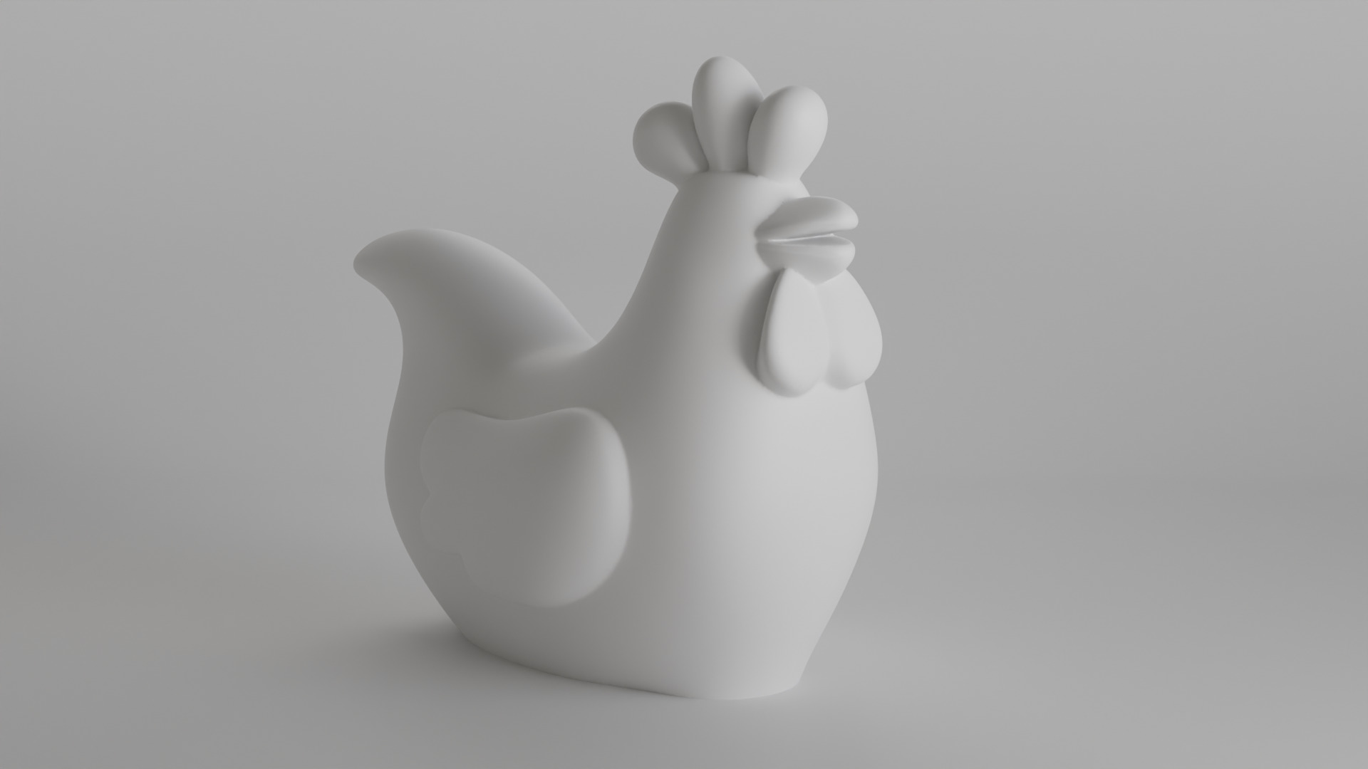 Cute Minimalist Chicken Planter 3D print model_11