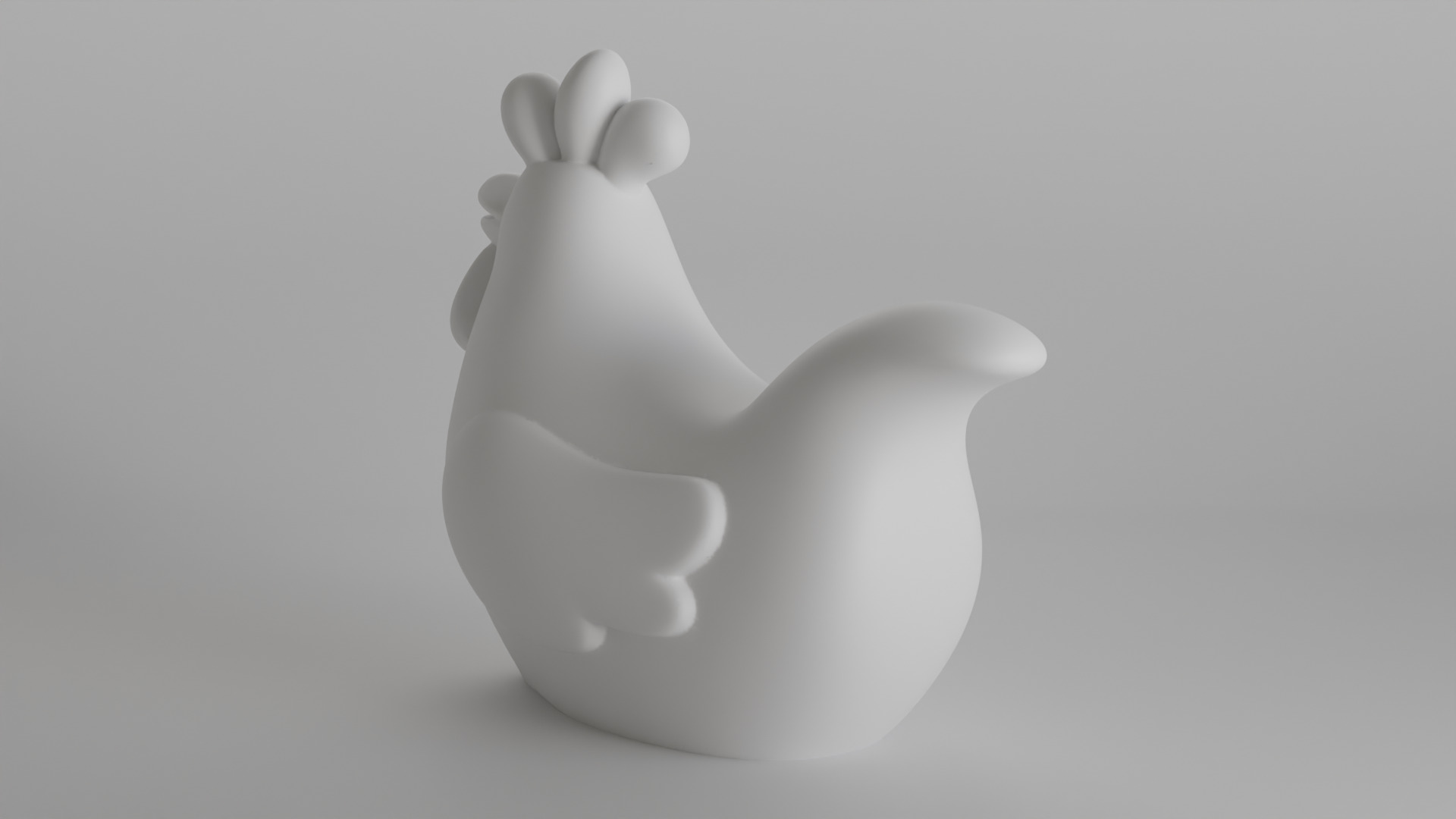Cute Minimalist Chicken Planter 3D print model_15