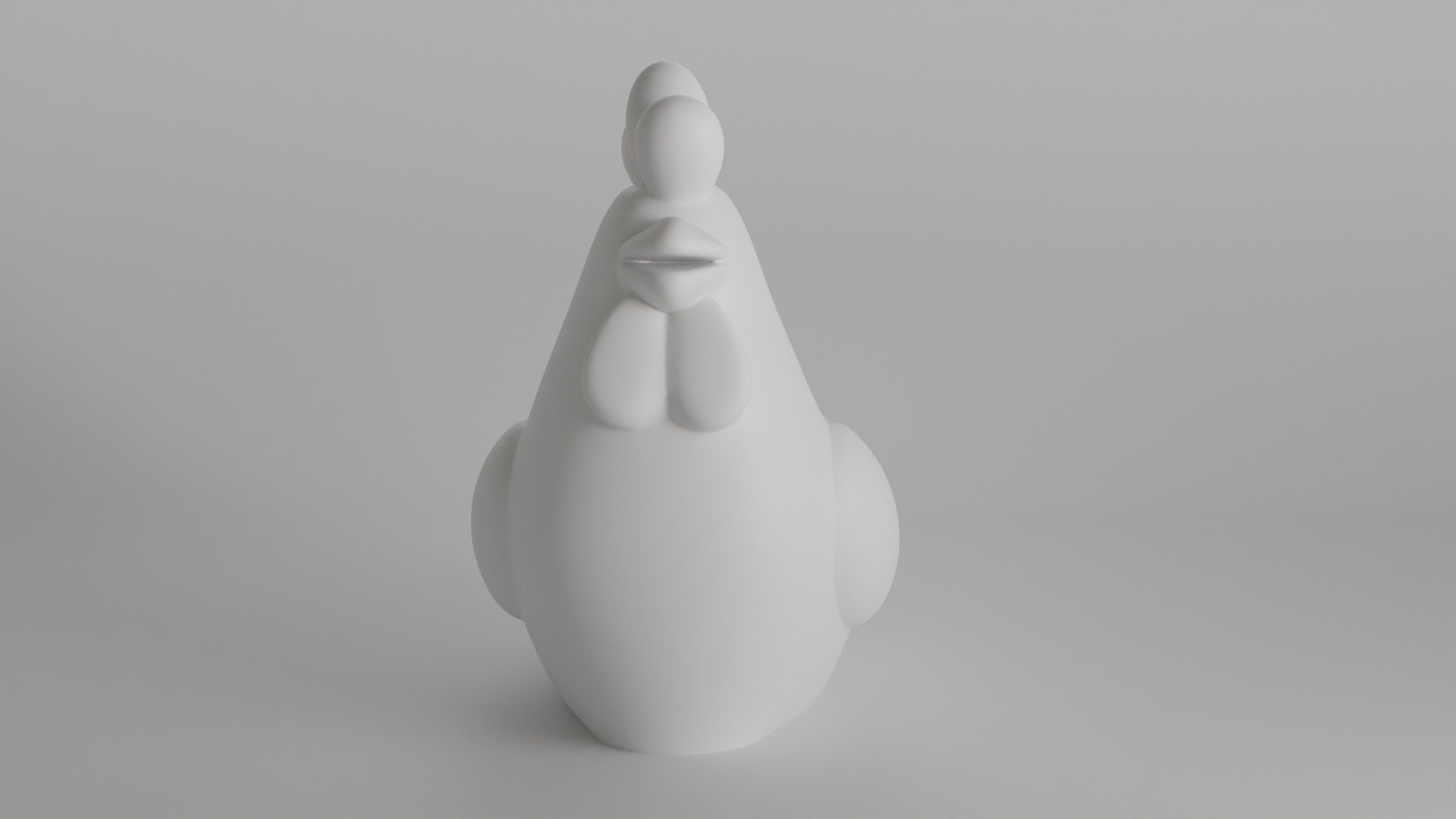Cute Minimalist Chicken Planter 3D print model_10