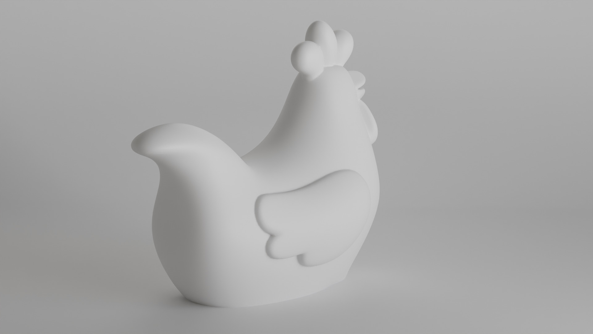 Cute Minimalist Chicken Planter 3D print model_13