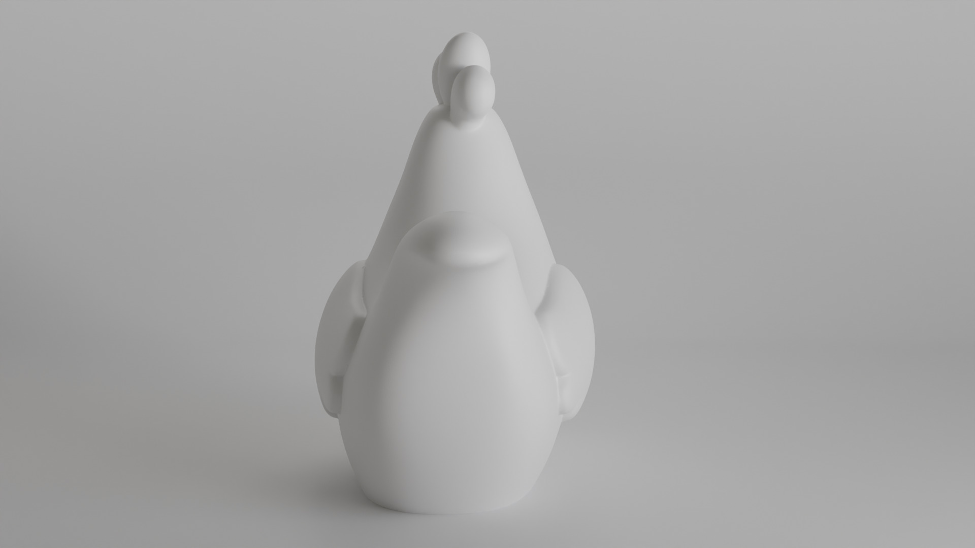 Cute Minimalist Chicken Planter 3D print model_14