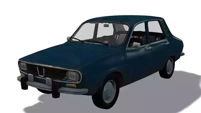 Low Poly Car Model with Textures