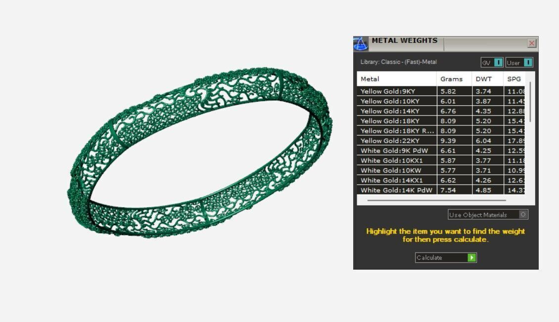 Indian Traditional Bracelets 3D print model_5
