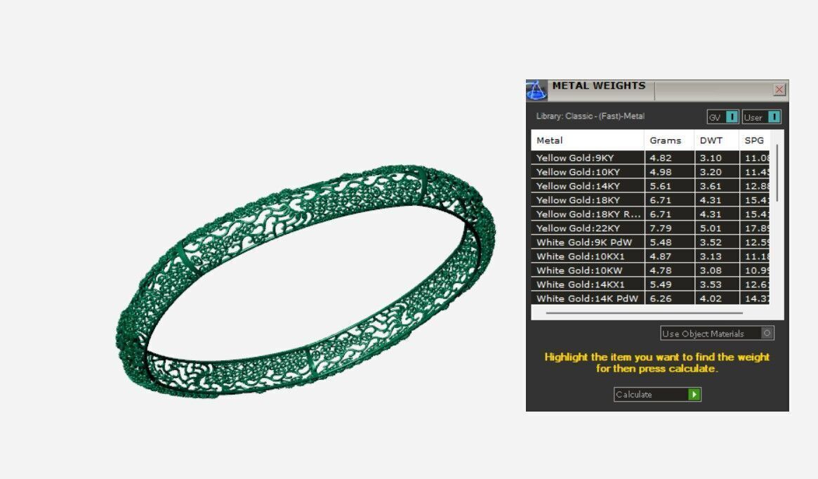 Indian Traditional Bracelets 3D print model_4