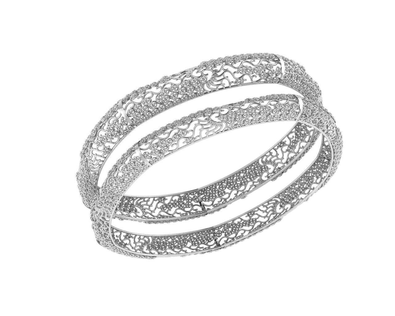 Indian Traditional Bracelets 3D print model_1