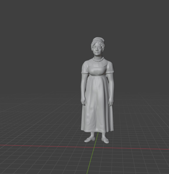 Jane Austen 3D print model_5