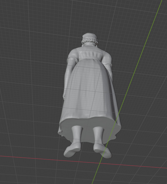 Jane Austen 3D print model_28