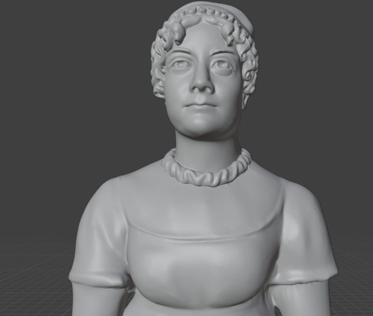 Jane Austen 3D print model_12