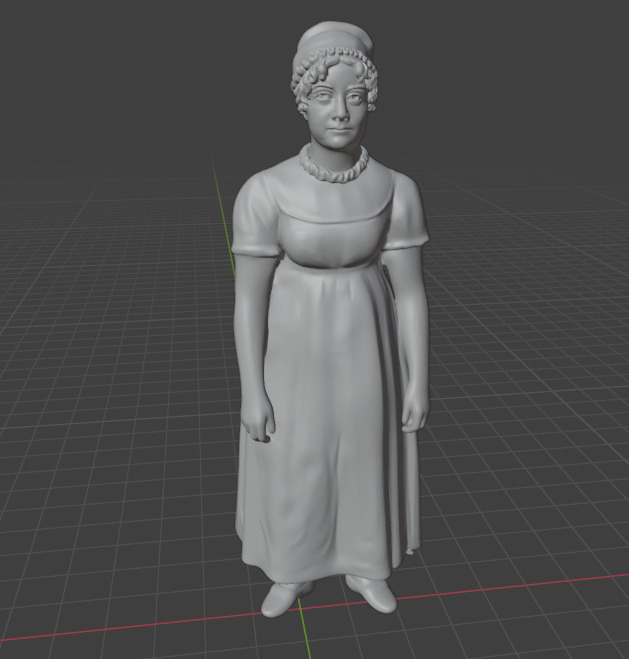 Jane Austen 3D print model_6
