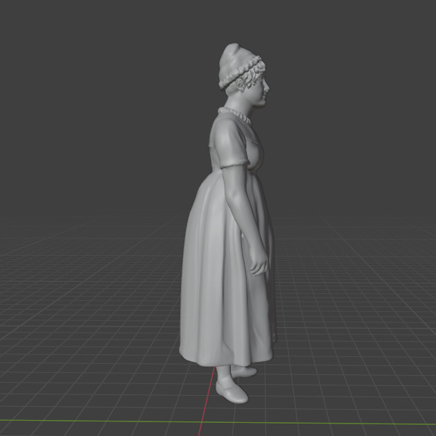 Jane Austen 3D print model_25