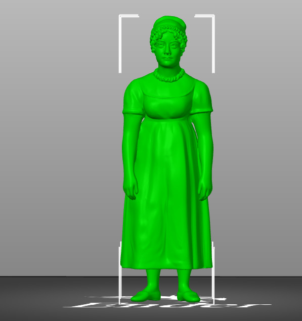 Jane Austen 3D print model_20
