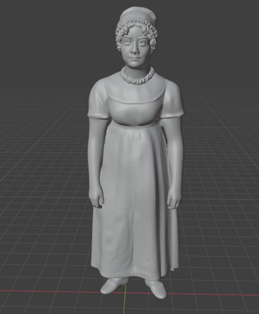 Jane Austen 3D print model_4