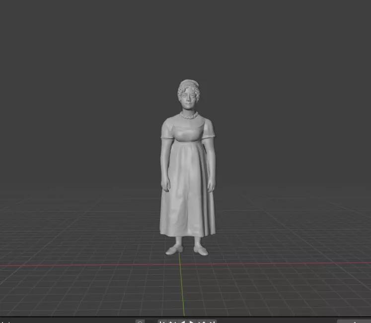 Jane Austen 3D print model_0