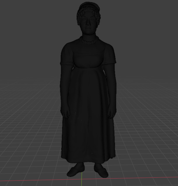 Jane Austen 3D print model_19