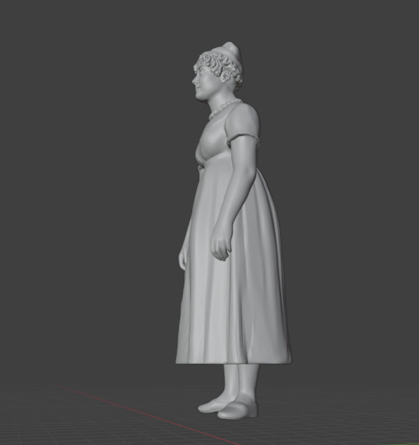 Jane Austen 3D print model_2