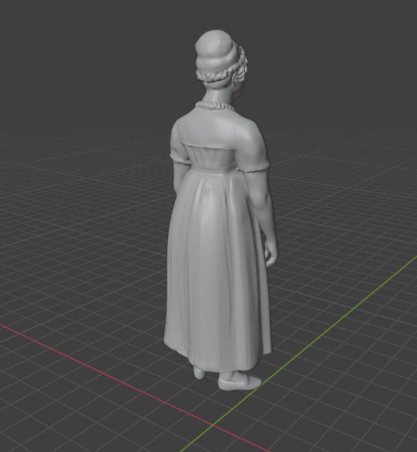 Jane Austen 3D print model_26