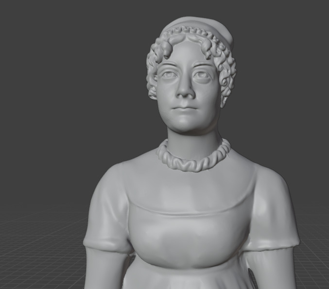 Jane Austen 3D print model_13