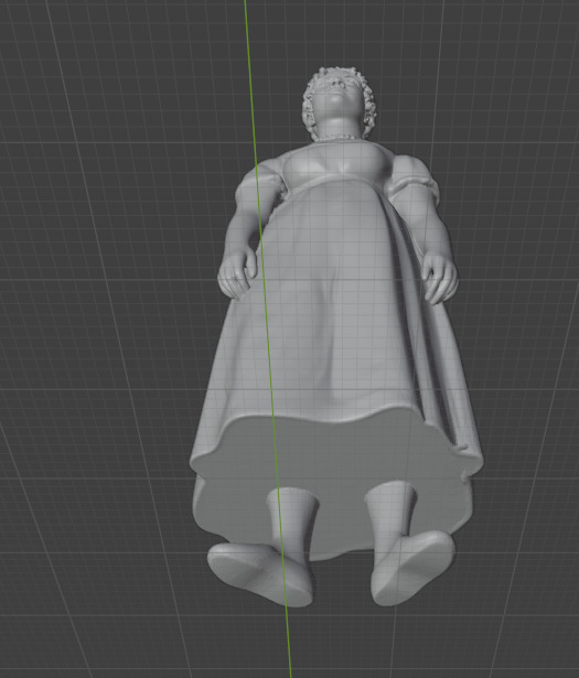 Jane Austen 3D print model_8