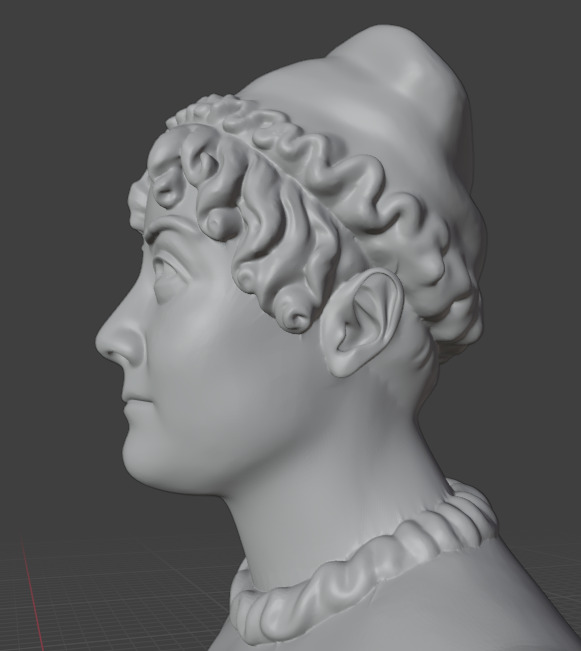 Jane Austen 3D print model_14