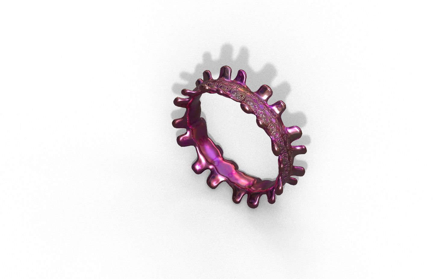 High-Quality 3D Ring Model Low-poly 3D model_2