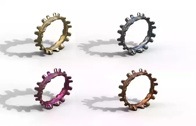 High-Quality 3D Ring Model Pack 4
