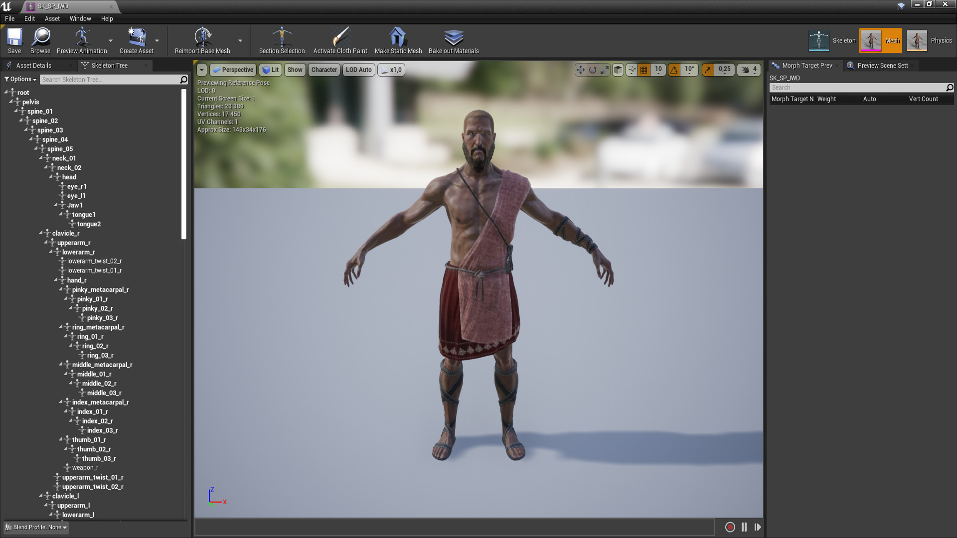 Spartan ilote warrior D Low-poly 3D model_11