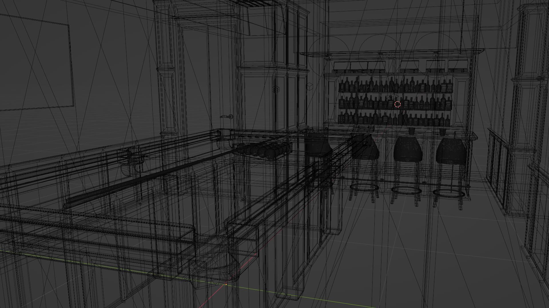 Billiard Room 3D Set 3D model_14