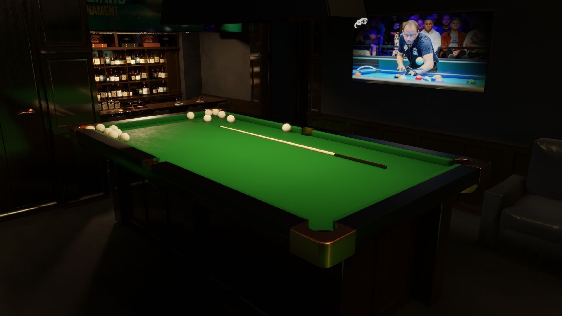 Billiard Room 3D Set 3D model_8