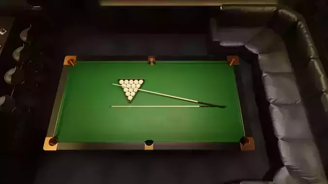 Billiard Room 3D Set 3D model