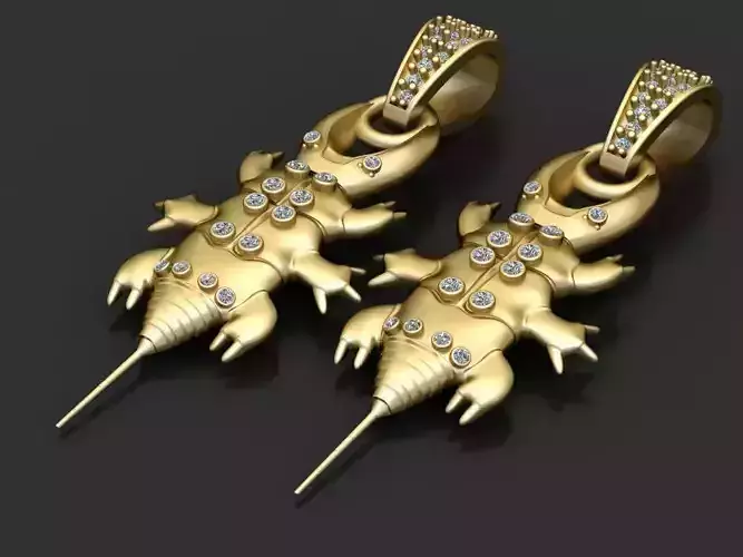 scorpion pendant 3D print model