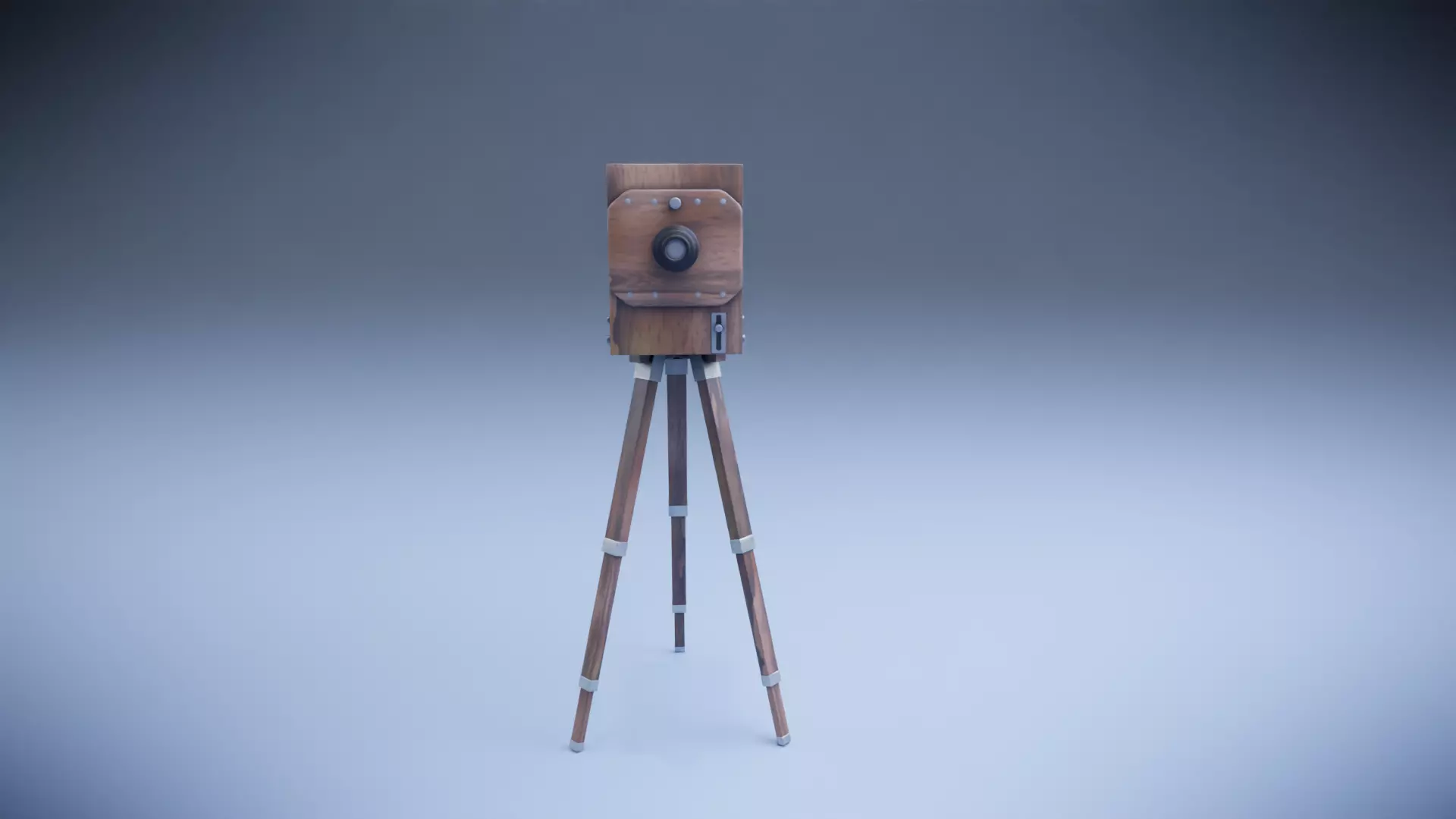 Old Camera Low-poly 3D model
