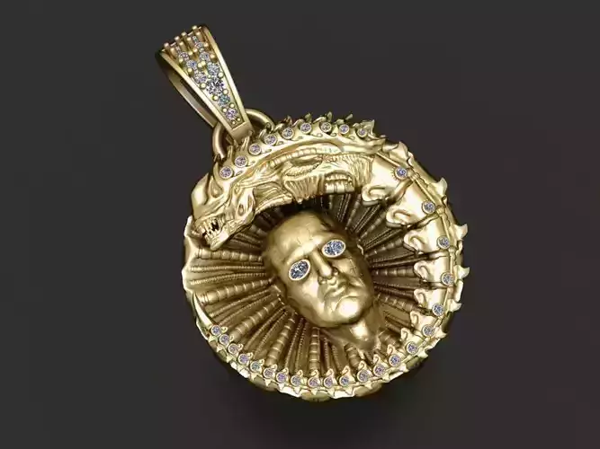  luxury face pendant