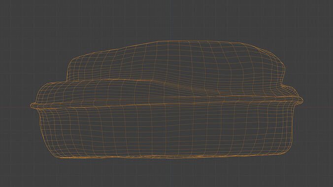 Cinnamon Roll cake with Cream in Paper Cup - Scan Low-poly 3D model 4