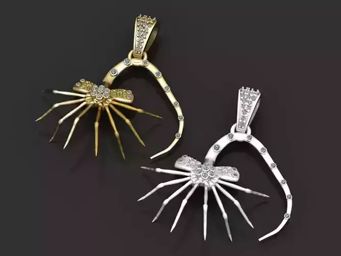  gold pendant 3D print model