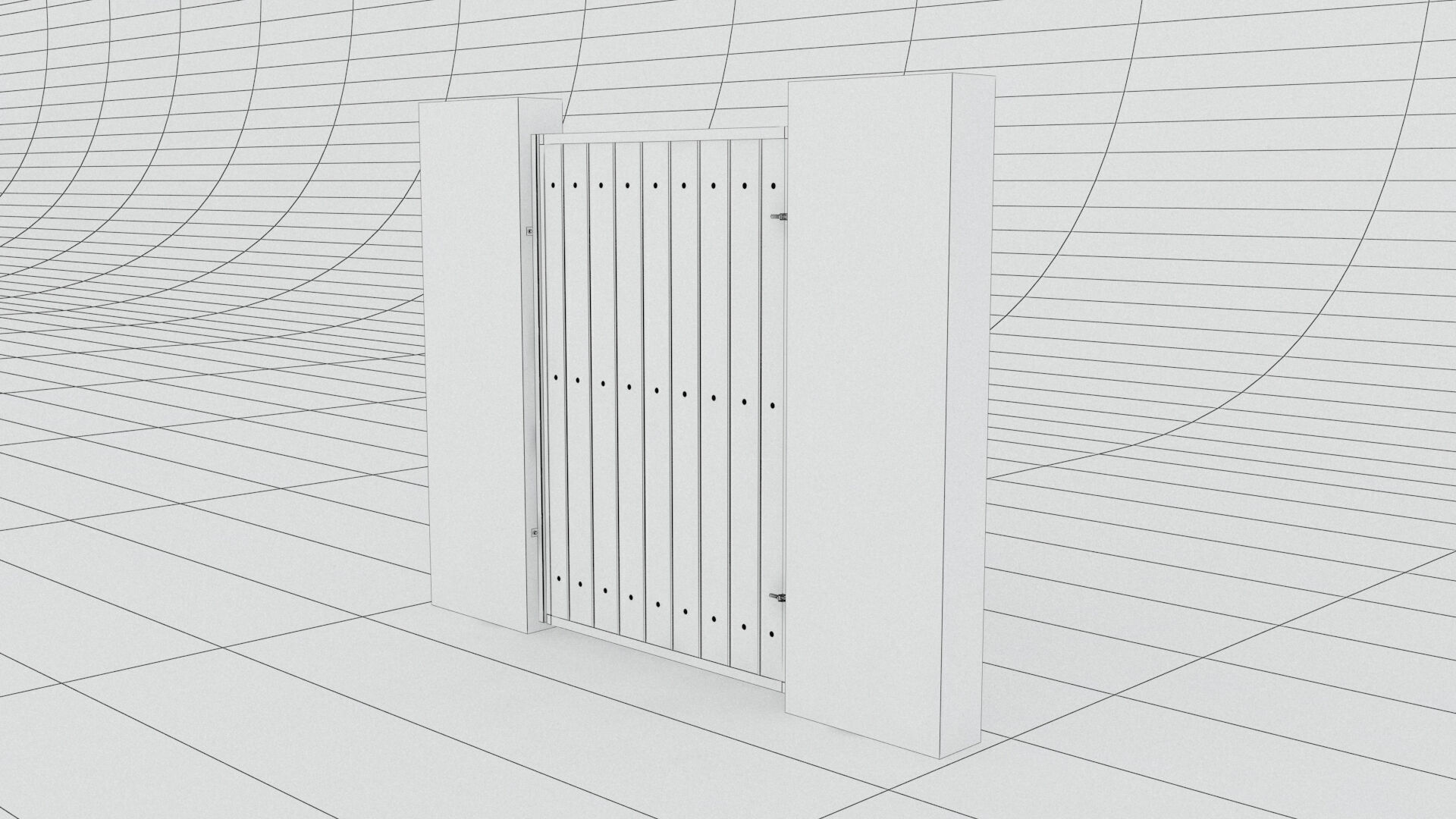 laos Gate 3D model_7