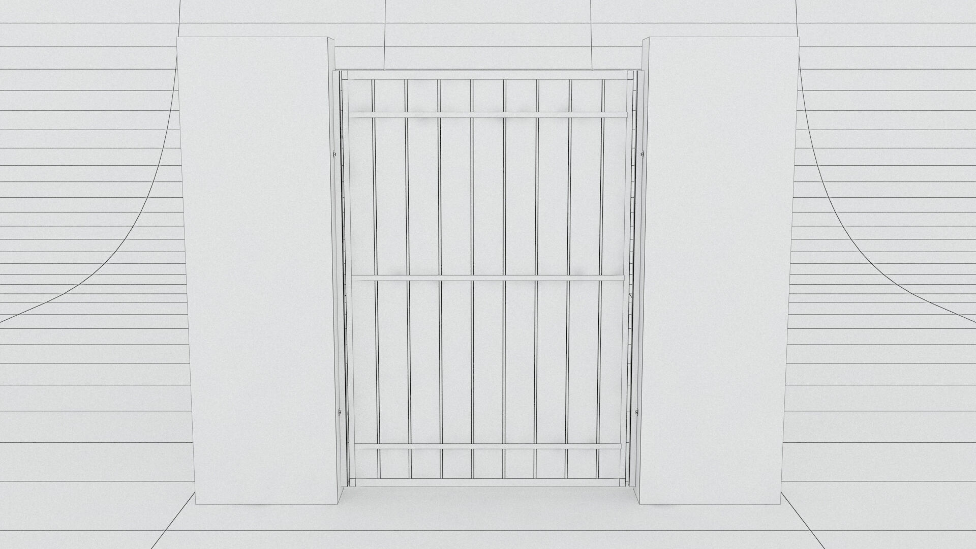 laos Gate 3D model_8