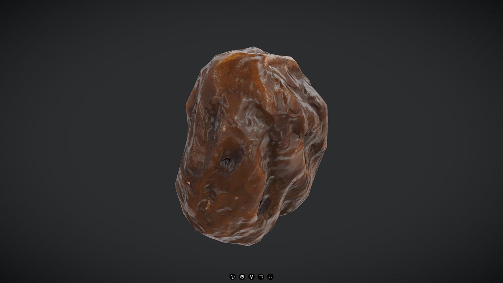 Raisin Low-poly 3D model_5