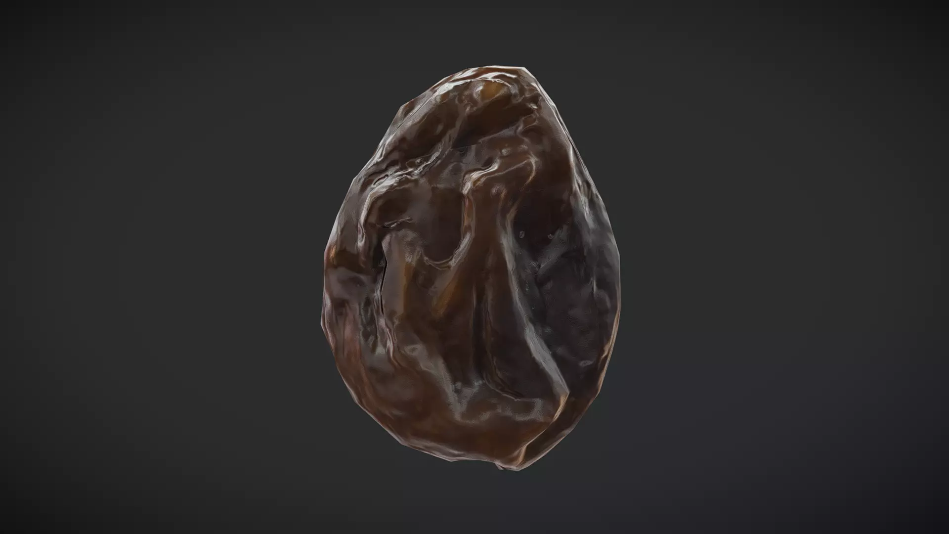 Raisin Low-poly 3D model_0