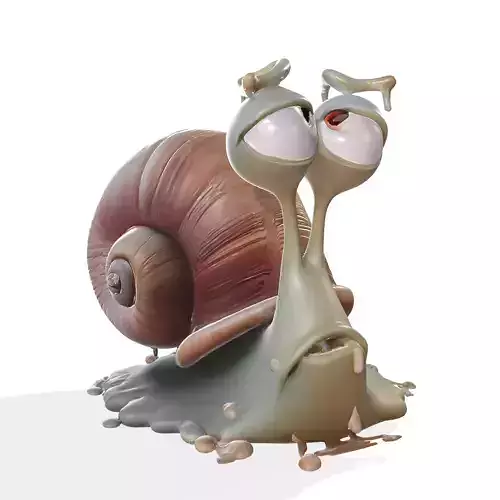 Snail Cartoon Character   3D print model