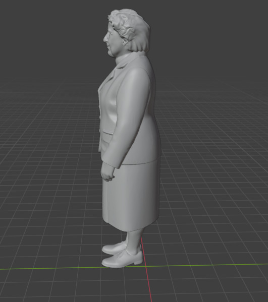 Agatha Christie 3D print model_1