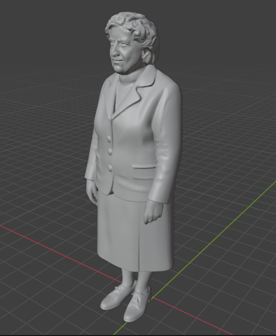 Agatha Christie 3D print model_2