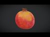 Pomegranate Low-poly 3D model_1