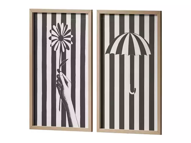 Wall Art Painting 001 3D model