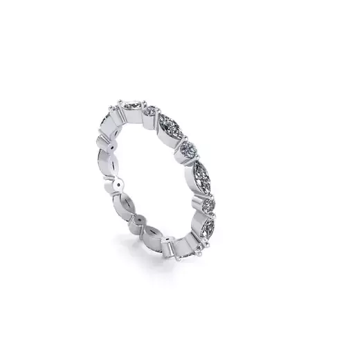 Marquee Diamond Wedding Ring