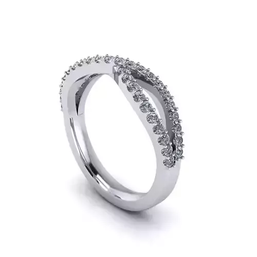 Pav Twist Wedding Ring