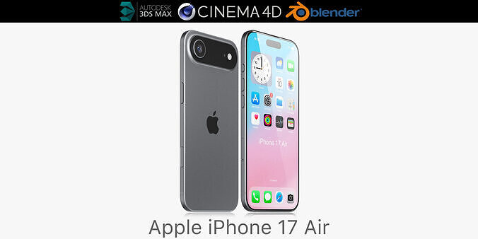 Apple iPhone 17 Air v2 3D model