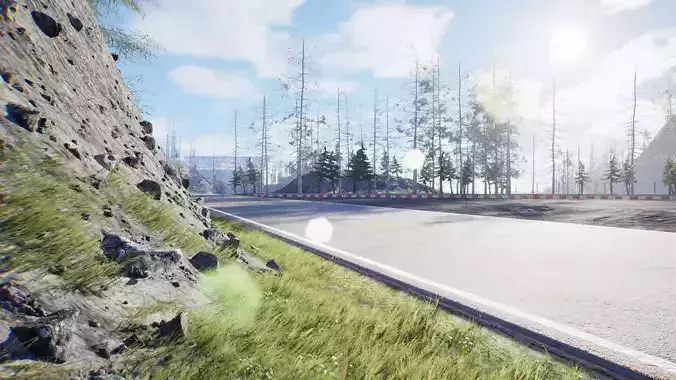 Realistic Epic Mountain Race Track