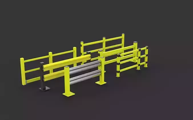 Safety Barrier 3D model