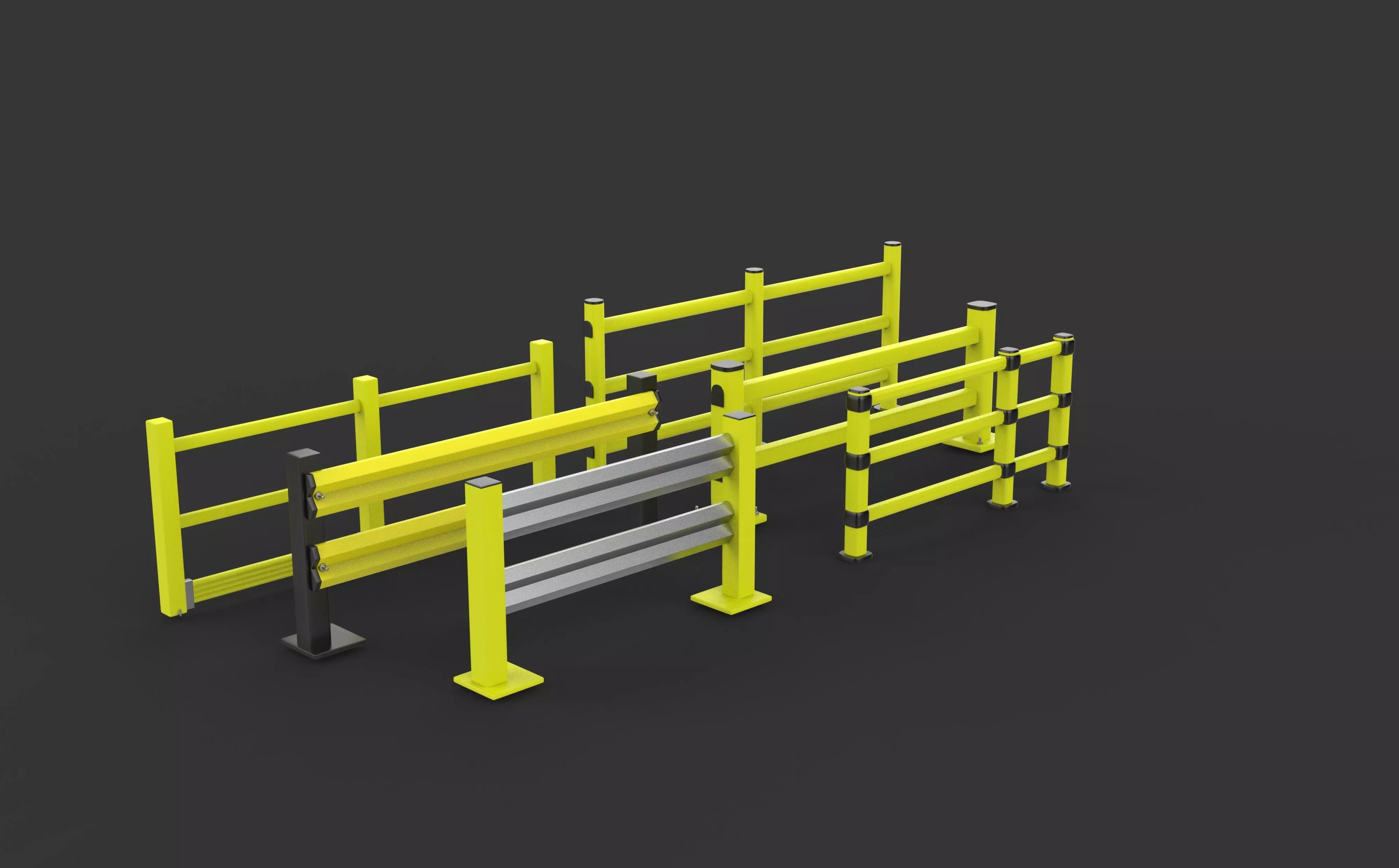 Safety Barrier 3D model